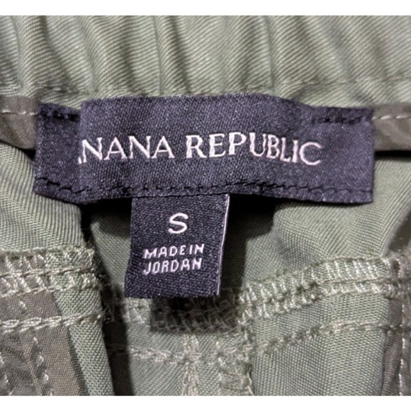 Banana Republic sz S Jogger Pants green 100% lyocell pull on women 1569 - Picture 6 of 7